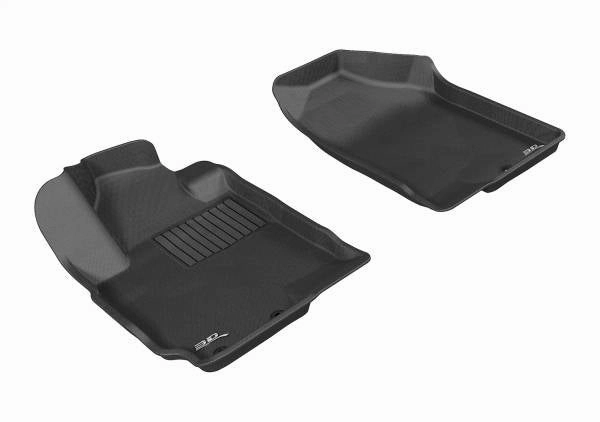3D MAXpider Floor Mats Kia Soul (2010-2013) All-Weather Kagu Series Black - Front or Second Row
