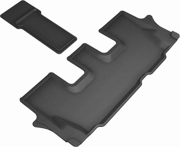 3D MAXpider Floor Mats Kia Telluride 7 Seater (20-24) All-Weather Kagu Series Black - Front / Second / Third Row