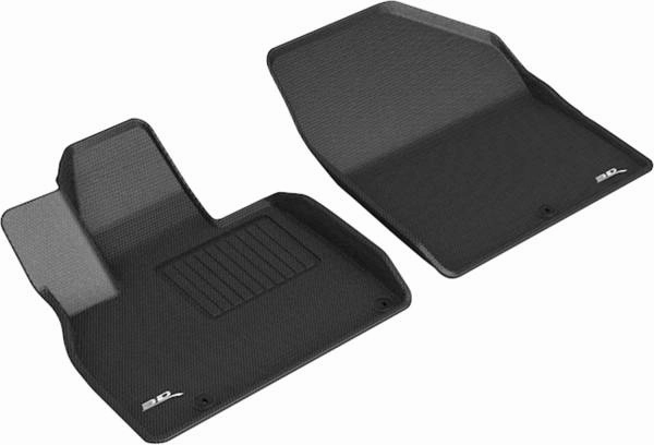 3D MAXpider Floor Mats Kia Telluride 7 Seater (20-24) All-Weather Kagu Series Black - Front / Second / Third Row