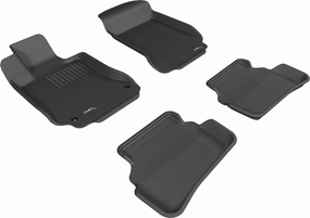 3D MAXpider Floor Mats Mercedes C-Class Sedan W204 (08-14) All-Weather Kagu Series - Front or  Second Row