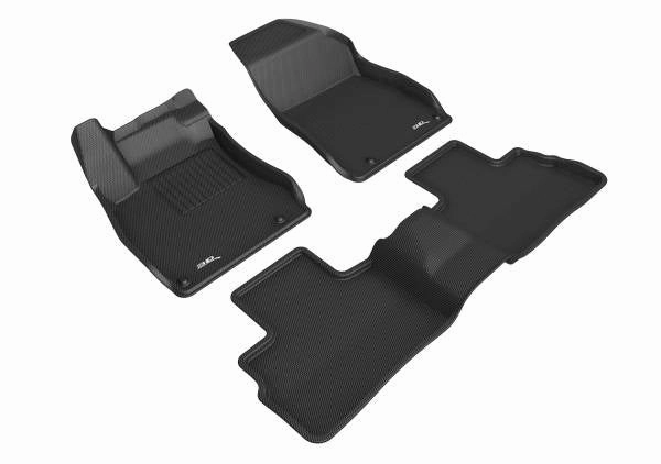 3D MAXpider Floor Mats Nissan Sentra (20-21) All-Weather Kagu Series Black - Front or Second Row