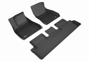 3D MAXpider Floor Mats Tesla Model 3 (18-19) All-Weather Kagu Series - Front or Second Row