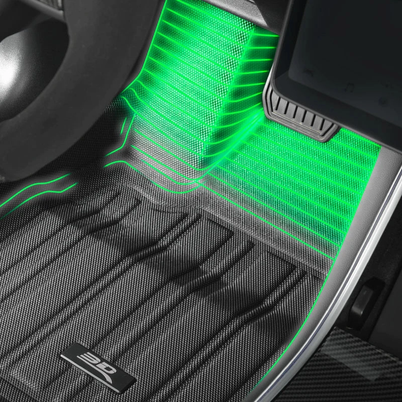 3D MAXpider Floor Mats Tesla Model 3 (20-23) All-Weather Elitect Series - Complete Set