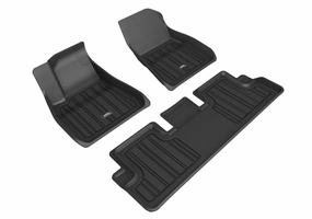 3D MAXpider Floor Mats Tesla Model 3 (20-23) All-Weather Elitect Series - Complete Set