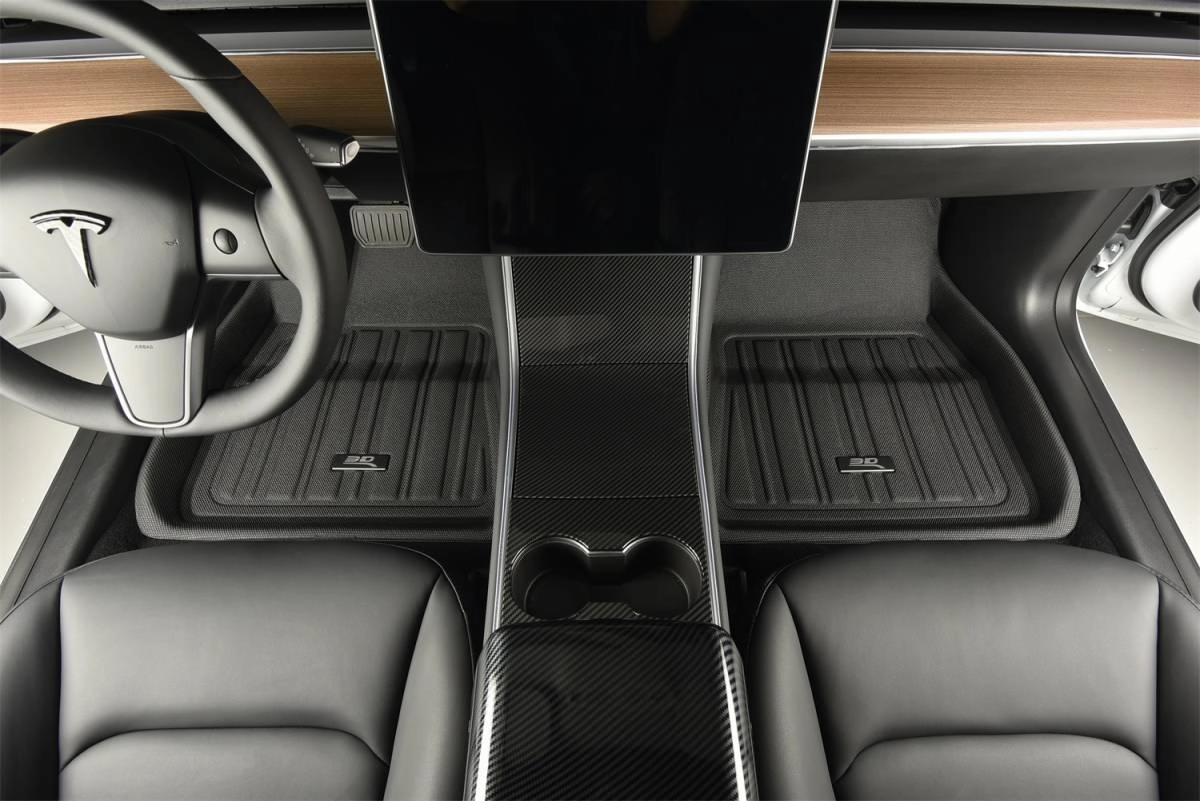 3D MAXpider Floor Mats Tesla Model S (20-21) All-Weather Elitect Series - Complete Set
