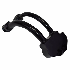A-C Compressor Curved Manifold For SD7B10 7176 SD7 Style, Black