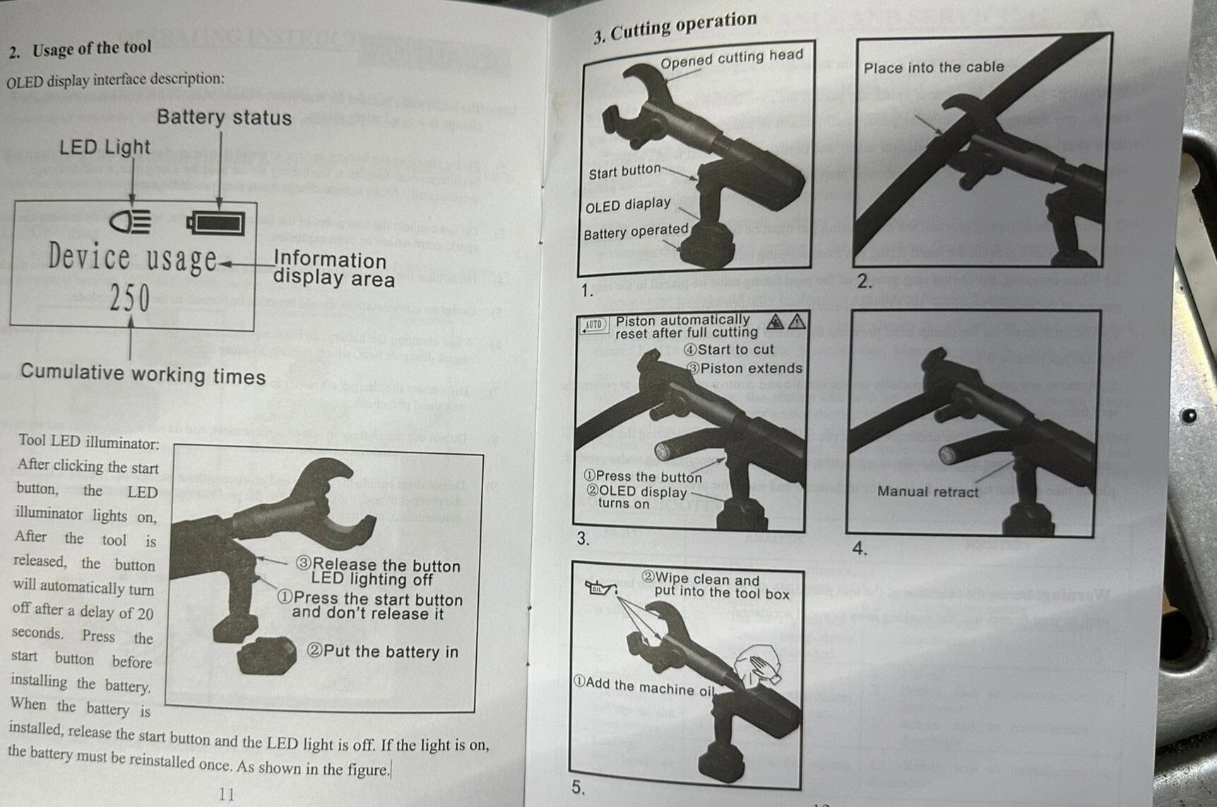 Aiko Battery 18v 4.0ah 85mm Cable Cutter| Model: ED-85C