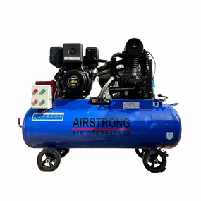 Airstrong 10hp 180L 2stage Loncin Diesel Air Compressor With L186E | Model : ASTS55U-180-186D