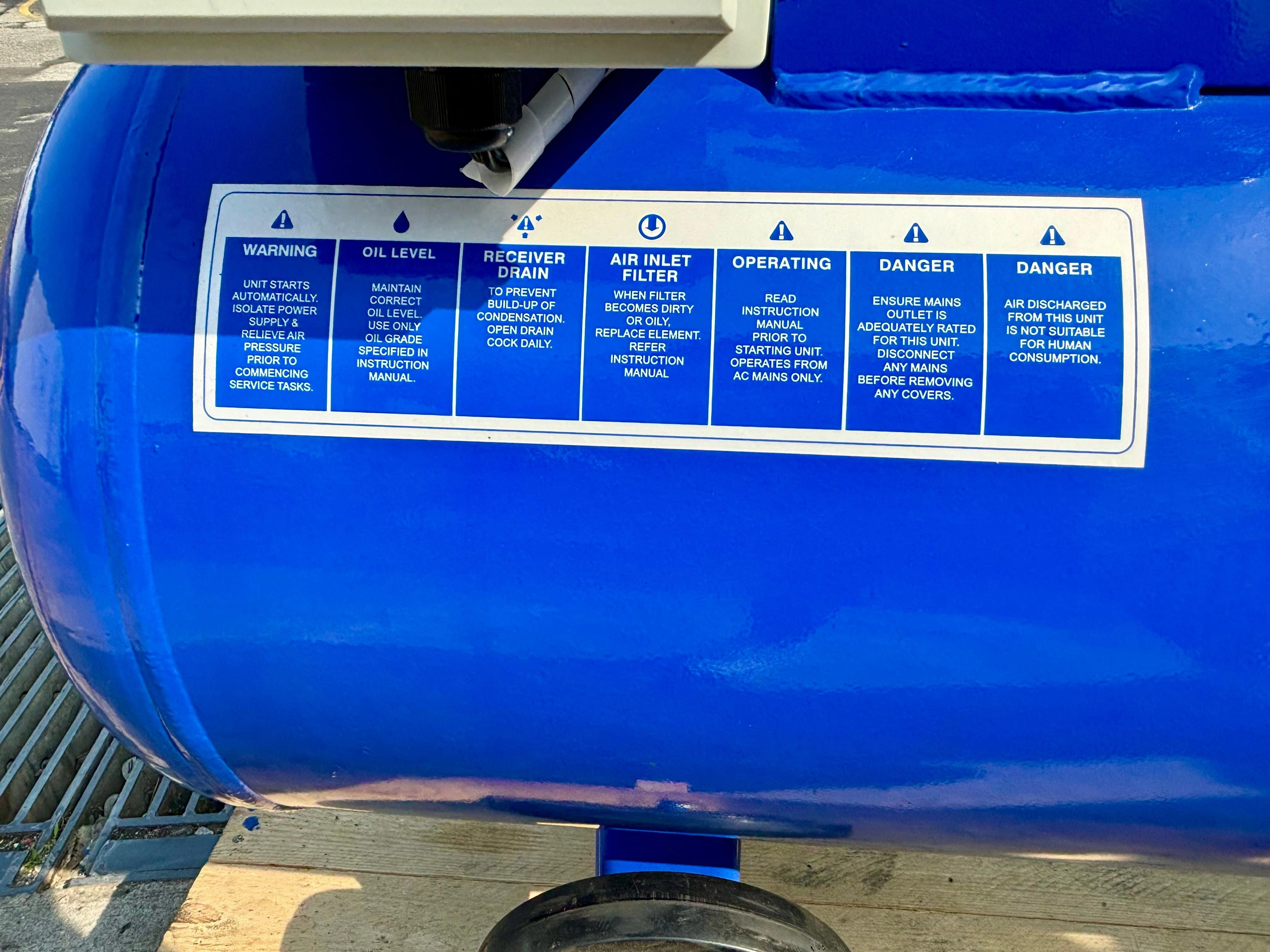 Airstrong 10hp 180L 2stage Loncin Diesel Air Compressor With L186E | Model : ASTS55U-180-186D