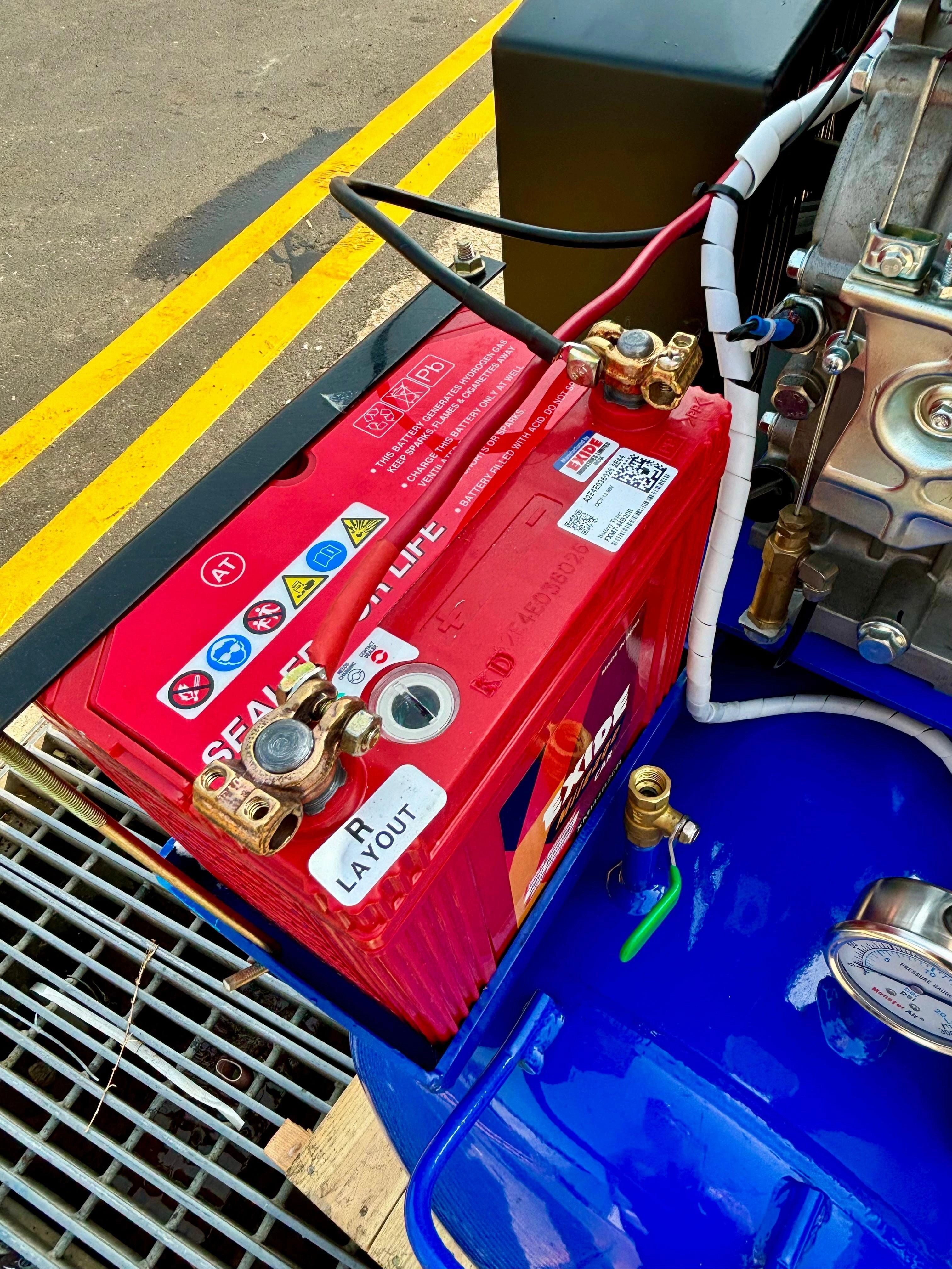 Airstrong 10hp 180L 2stage Loncin Diesel Air Compressor With L186E | Model : ASTS55U-180-186D