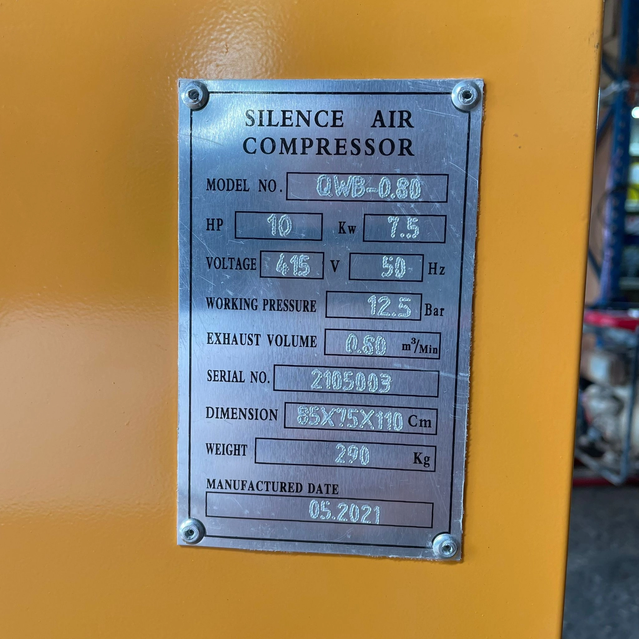 Airstrong 10hp 415v Silent Box Compressor | Model : A-QWB-0.8