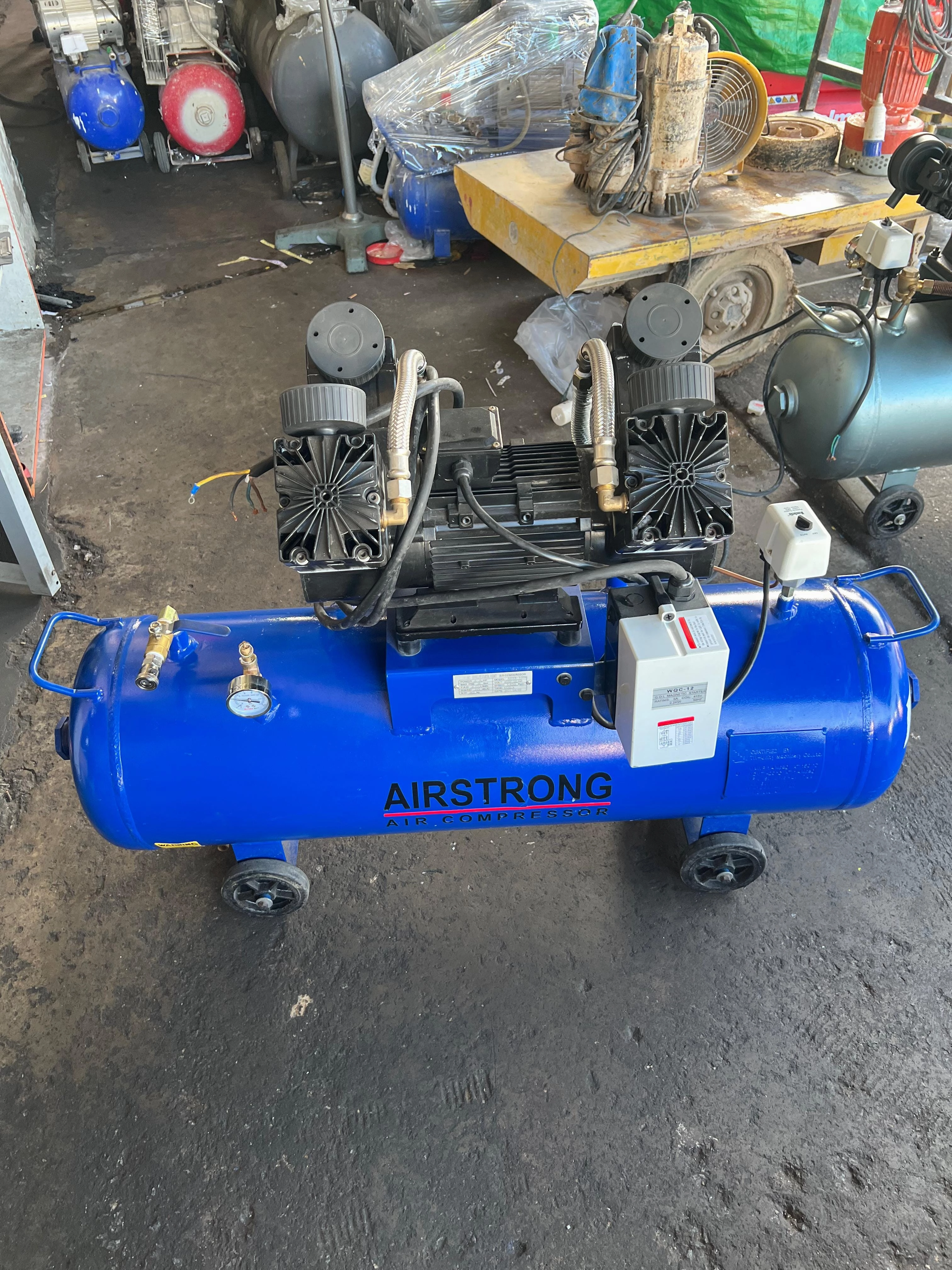 Airstrong 4.5HP 100L 3 Phase Oil Free &amp; Low Silent Compressor | Model: ASV4-100H