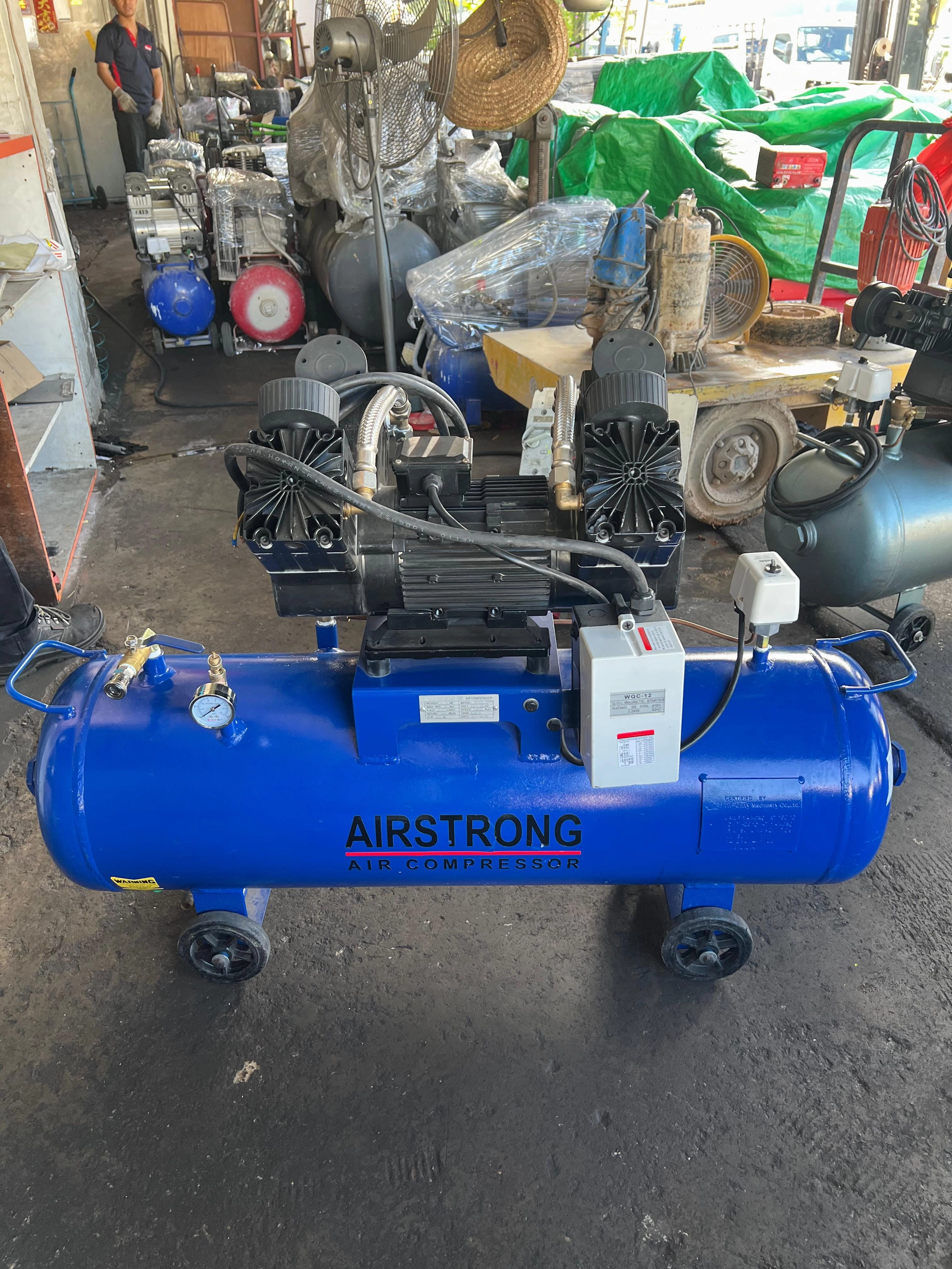 Airstrong 4.5HP 100L 3 Phase Oil Free &amp; Low Silent Compressor | Model: ASV4-100H