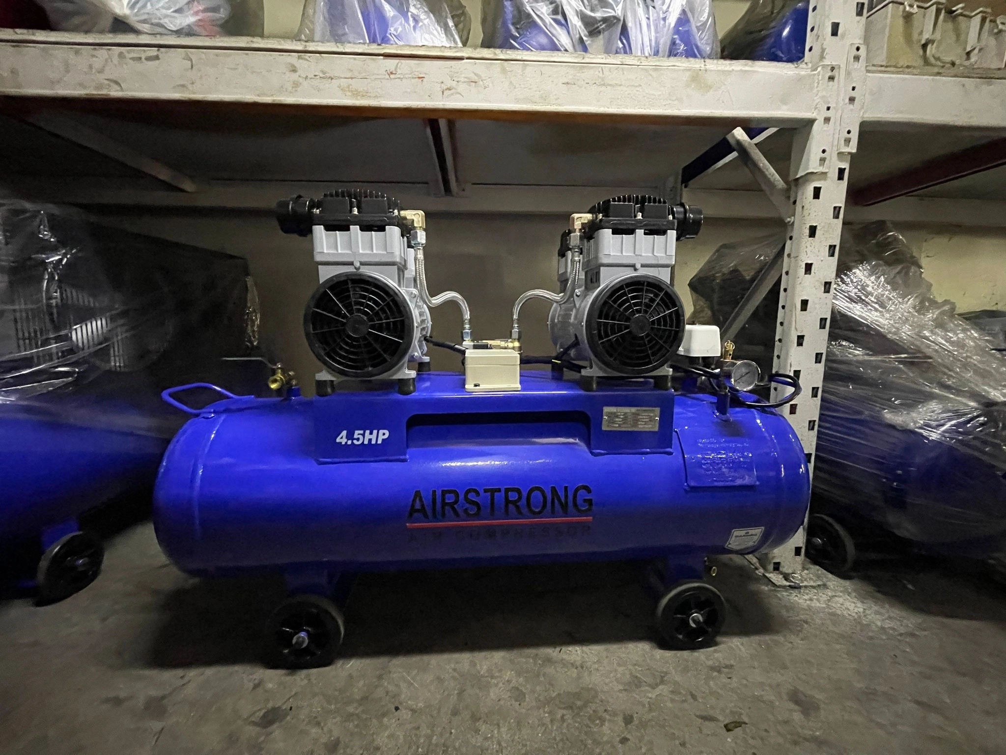 Airstrong 4.5Hp 100l Oil Free & Silent Air Compressor | Model : GDG100-ASME