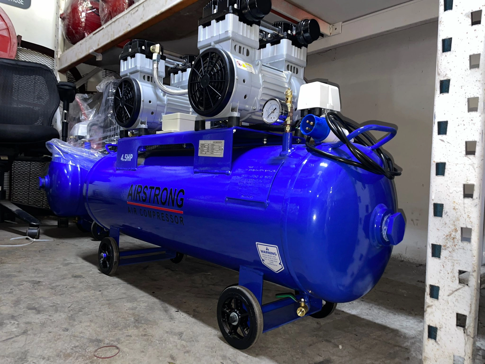 Airstrong 4.5Hp 100l Oil Free & Silent Air Compressor | Model : GDG100-ASME