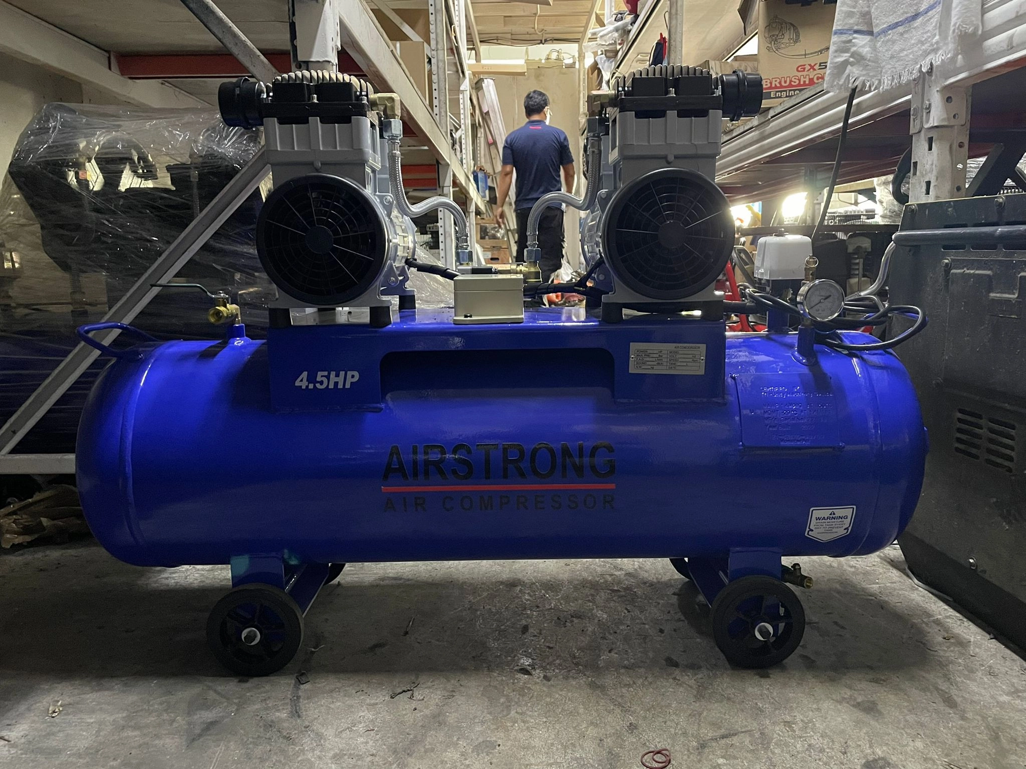Airstrong 4.5Hp 100l Oil Free & Silent Air Compressor | Model : GDG100-ASME