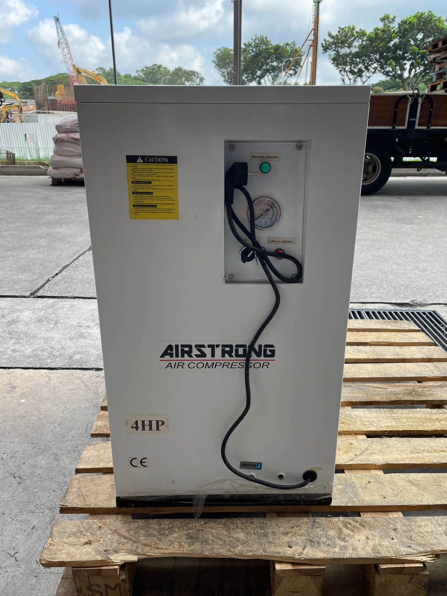 AIRSTRONG 4Hp 50L 240V Oilless & Silent Box Air Compressor For Dental and Laboratory Lab| Model : AS-COF15-4050-ASME