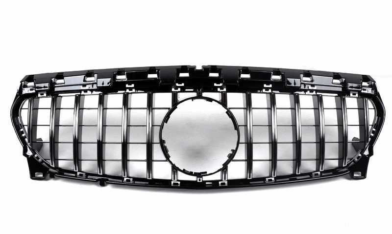 AMG Panamericana Style Grille for Mercedes-Benz CLA Class C117 - Silver 2014-2016