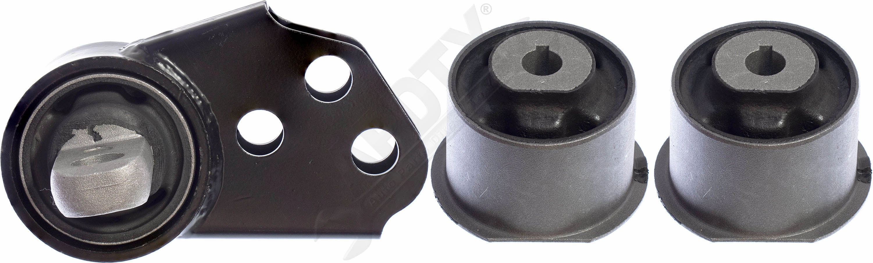 APDTY 016515-Kit Front Differential 3-Piece Mount Mounting Bracket & Bushing Set