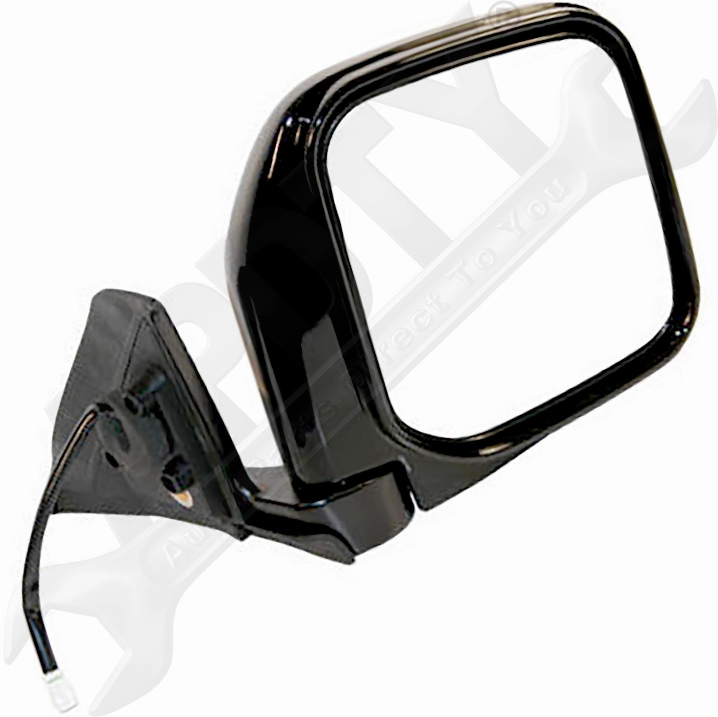 APDTY 0662711 Side View Mirror Right, Non-heated, Power Remote, Black