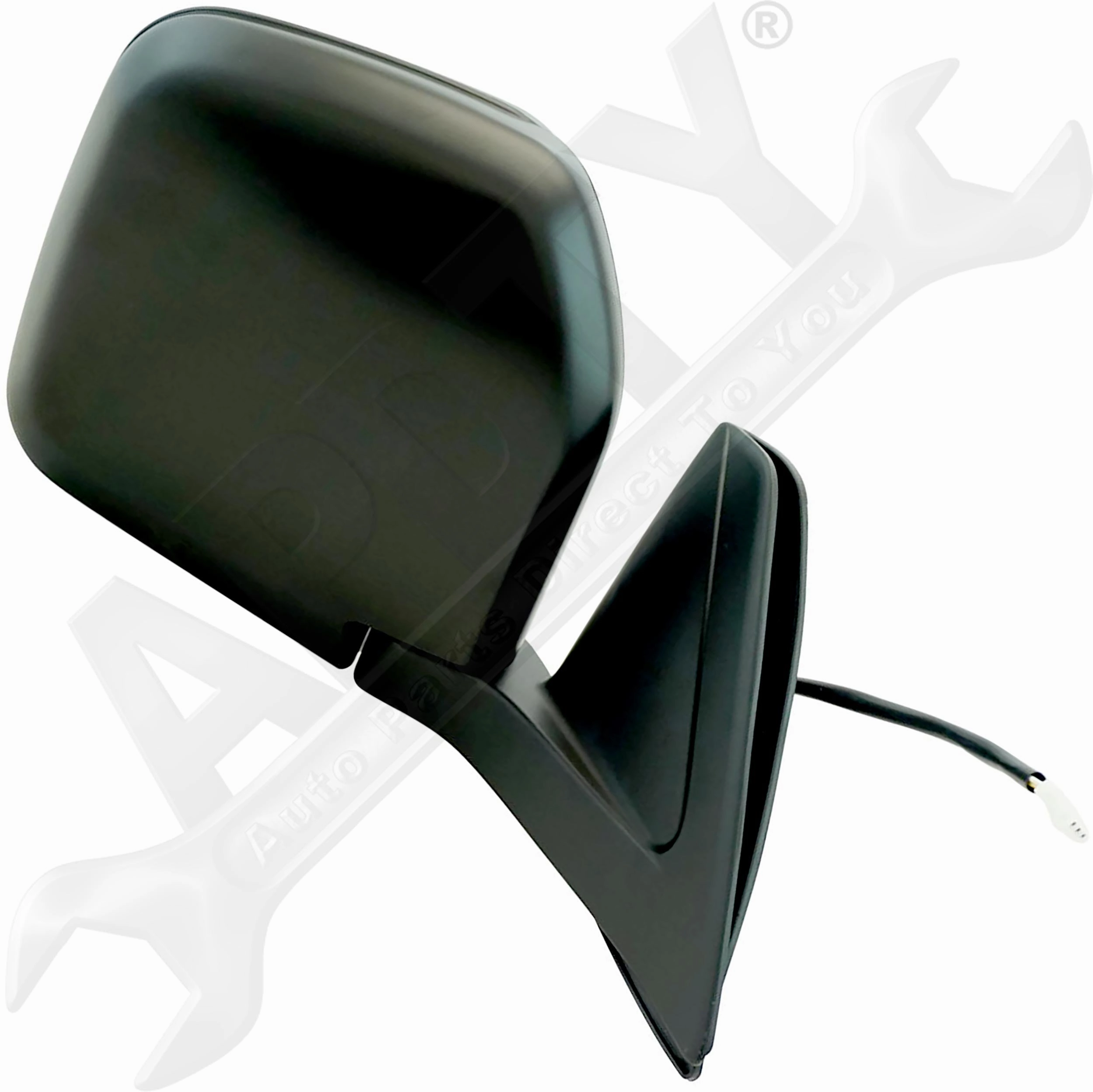 APDTY 0662711 Side View Mirror Right, Non-heated, Power Remote, Black