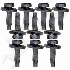 APDTY 104774 Flange Bolt Set Of 10 Hood Hinge, Fender, Body, Battery Hold Down