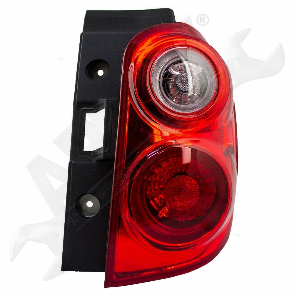 APDTY 153499 Tail Light Assembly; Red & Clear Lens; Rear Right