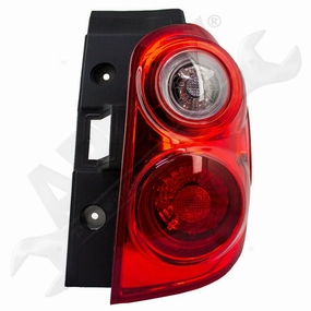 APDTY 153499 Tail Light Assembly; Red & Clear Lens; Rear Right
