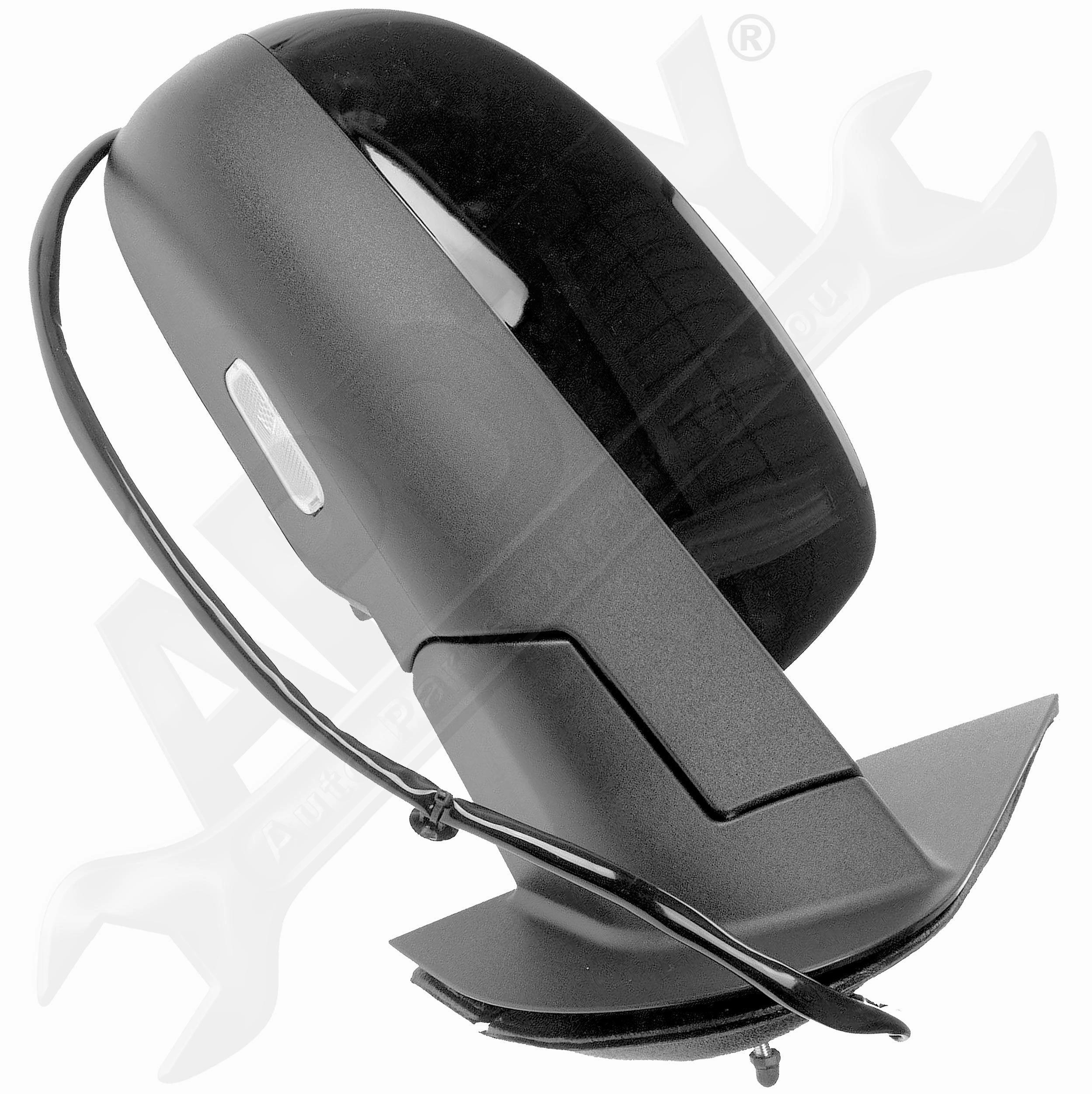 APDTY 153658 Side View Mirror Assembly Power-Fold; Turn Signal In Glass; Right