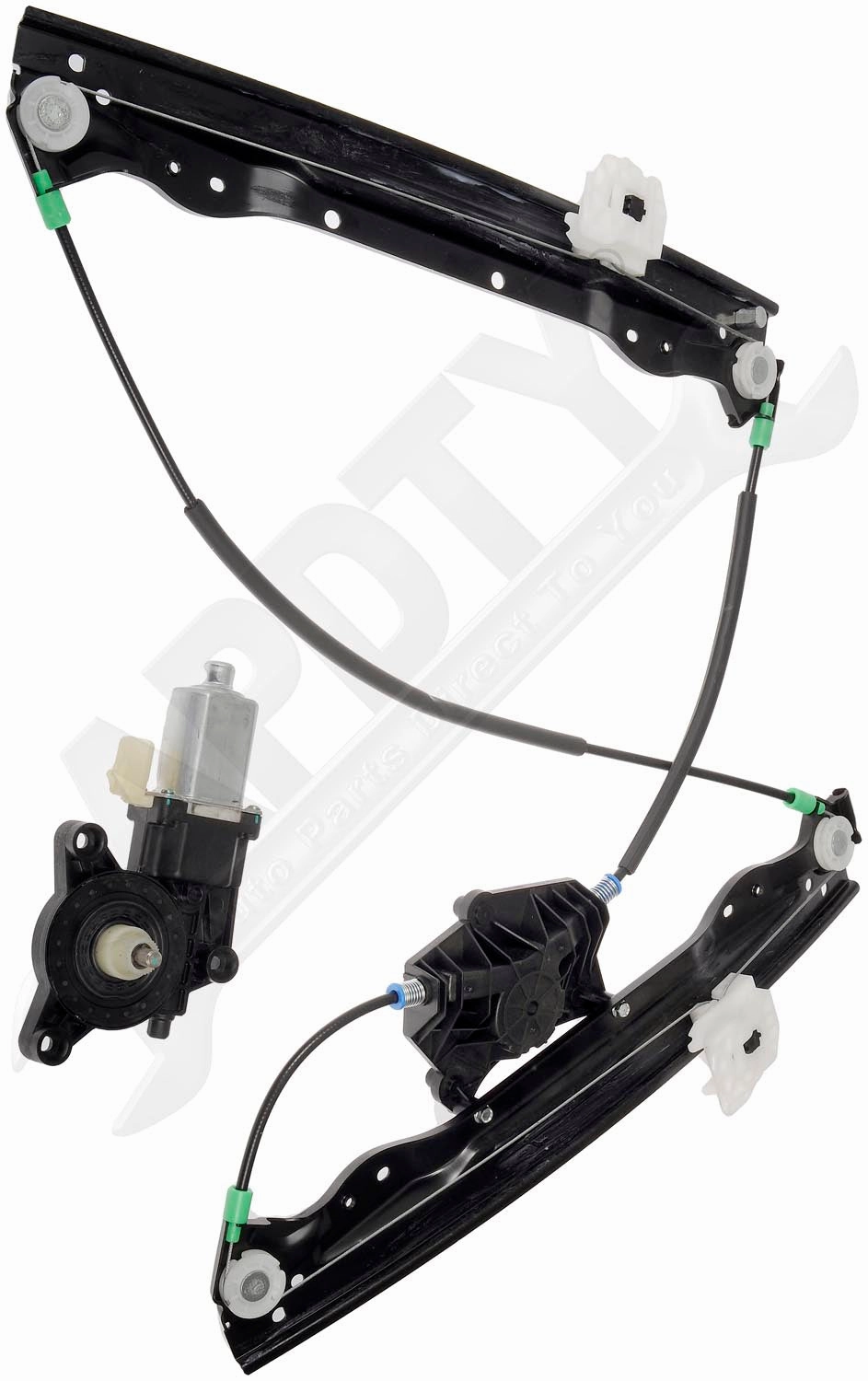 APDTY 153928 Window Motor & Regulator Assembly (Sedan Only; Front Left; 2-Pin)