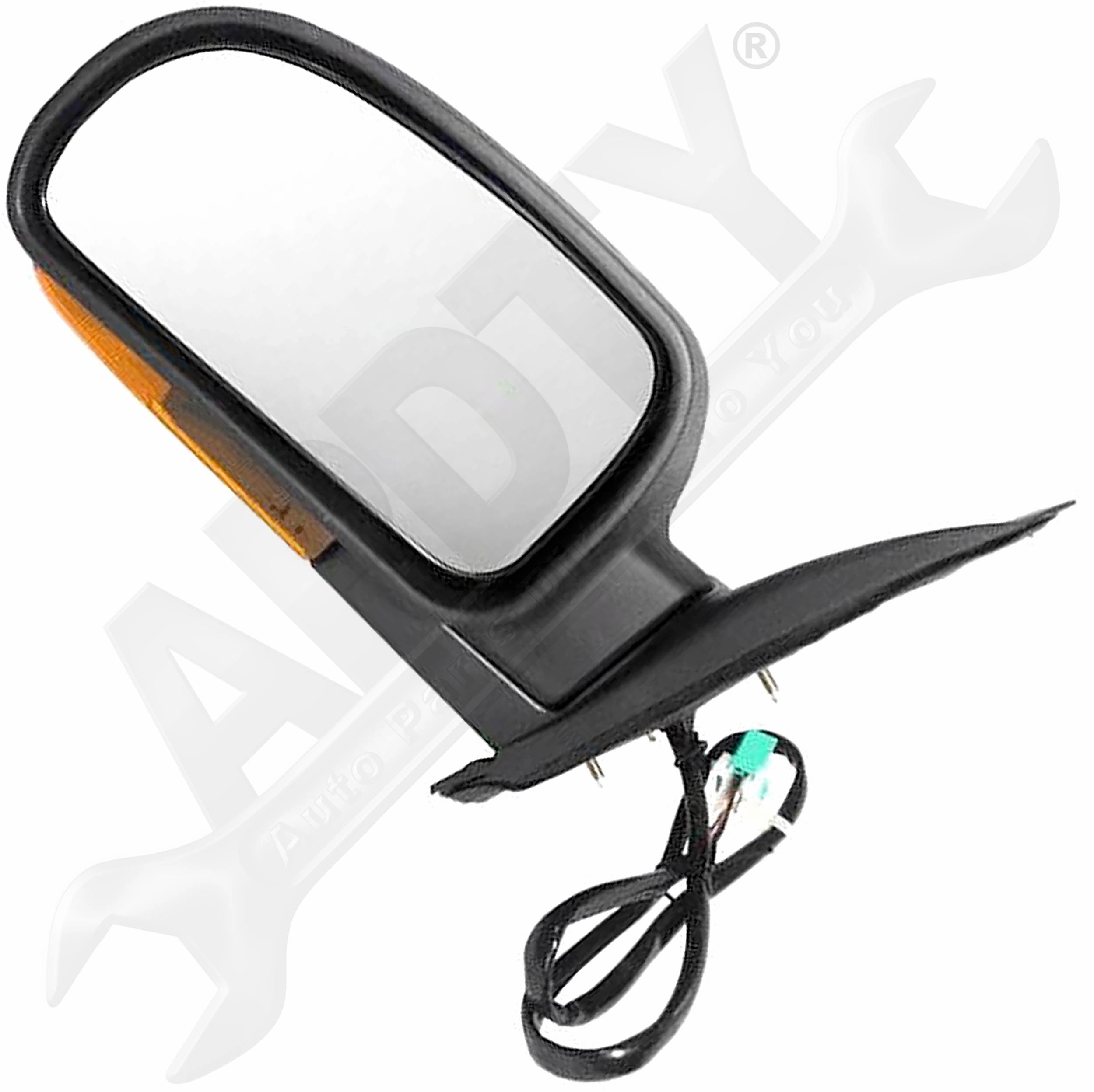 APDTY 154364 Side View Mirror Assembly Power-Fold Heat Turn Signal In Housing L