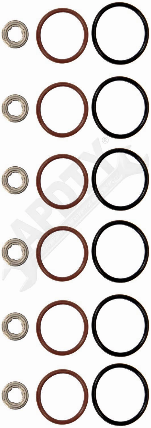 APDTY 154452 Diesel Fuel Injector O-Ring Seal Kit