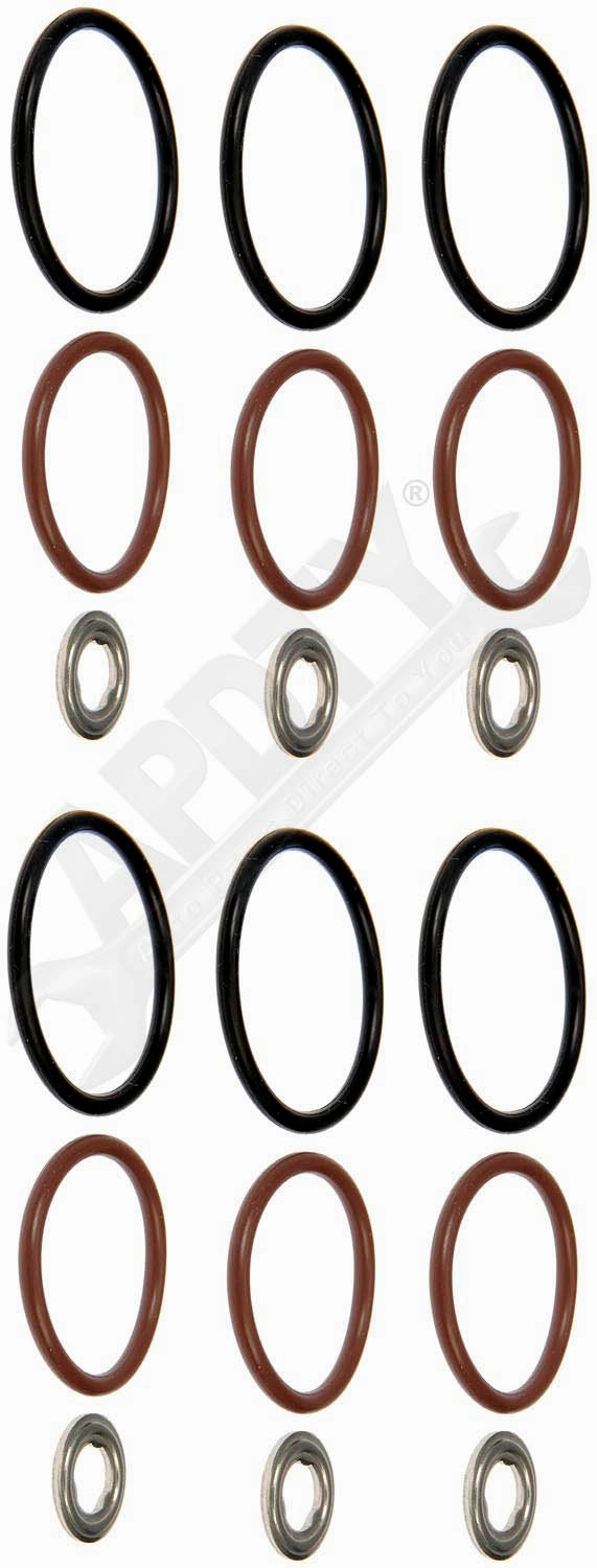 APDTY 154452 Diesel Fuel Injector O-Ring Seal Kit