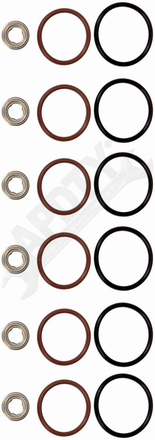 APDTY 154452 Diesel Fuel Injector O-Ring Seal Kit