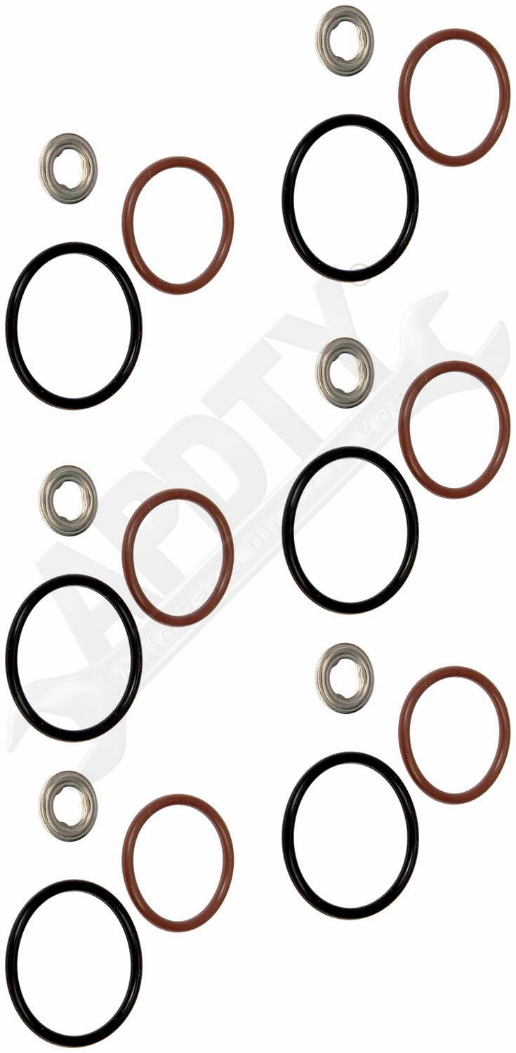 APDTY 154452 Diesel Fuel Injector O-Ring Seal Kit