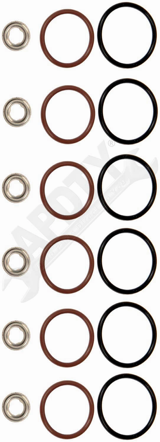 APDTY 154452 Diesel Fuel Injector O-Ring Seal Kit