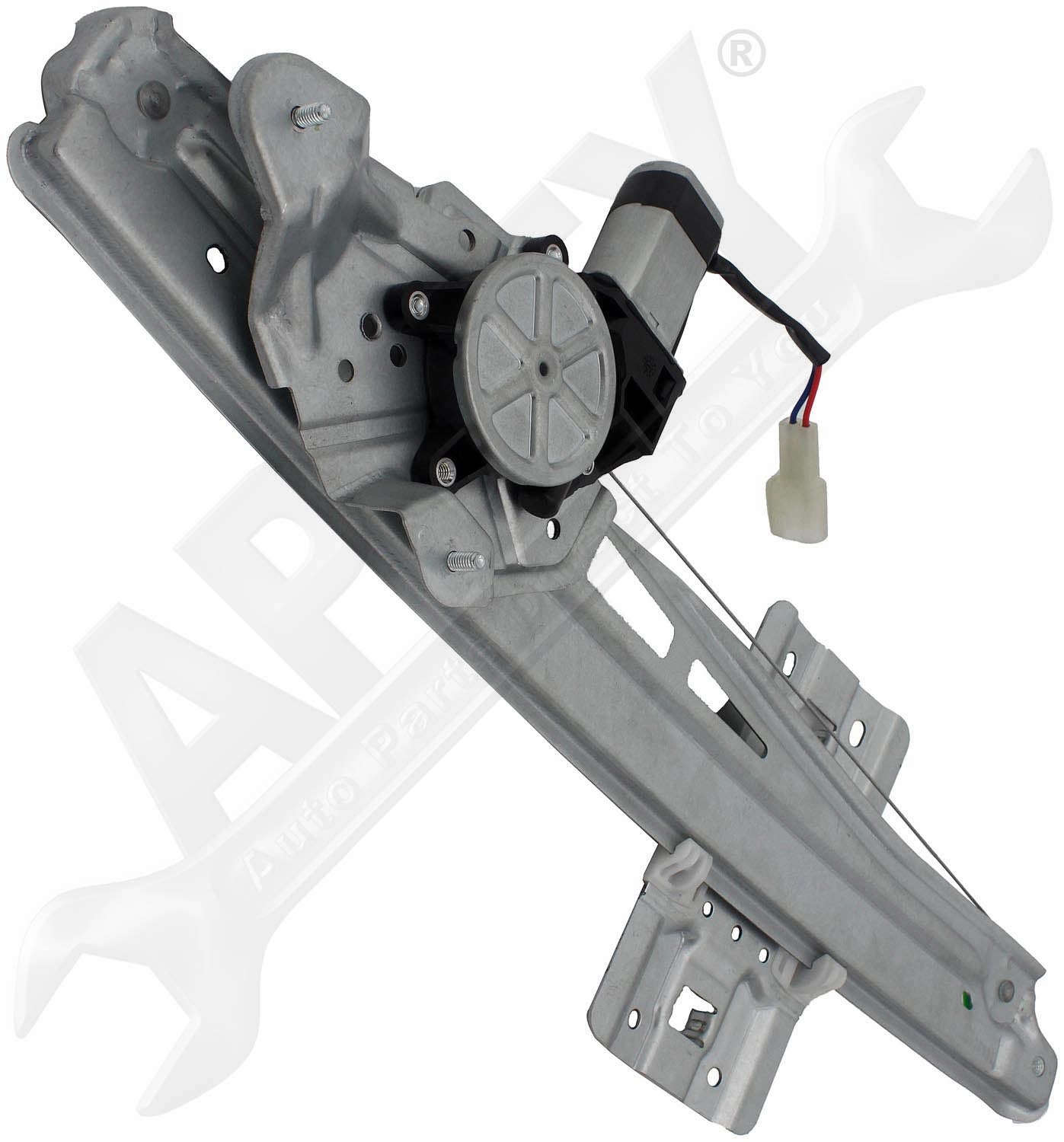 APDTY 158000 Power Window Motor Regulator Assembly Front Right (One-Touch AUTO)