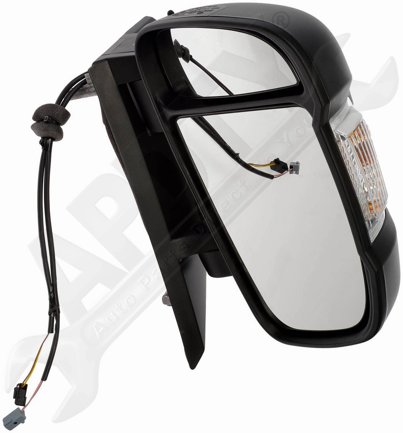 APDTY 158701 Side View Mirror Assembly; Power, Turn Signal, Foldable, Heat, Left