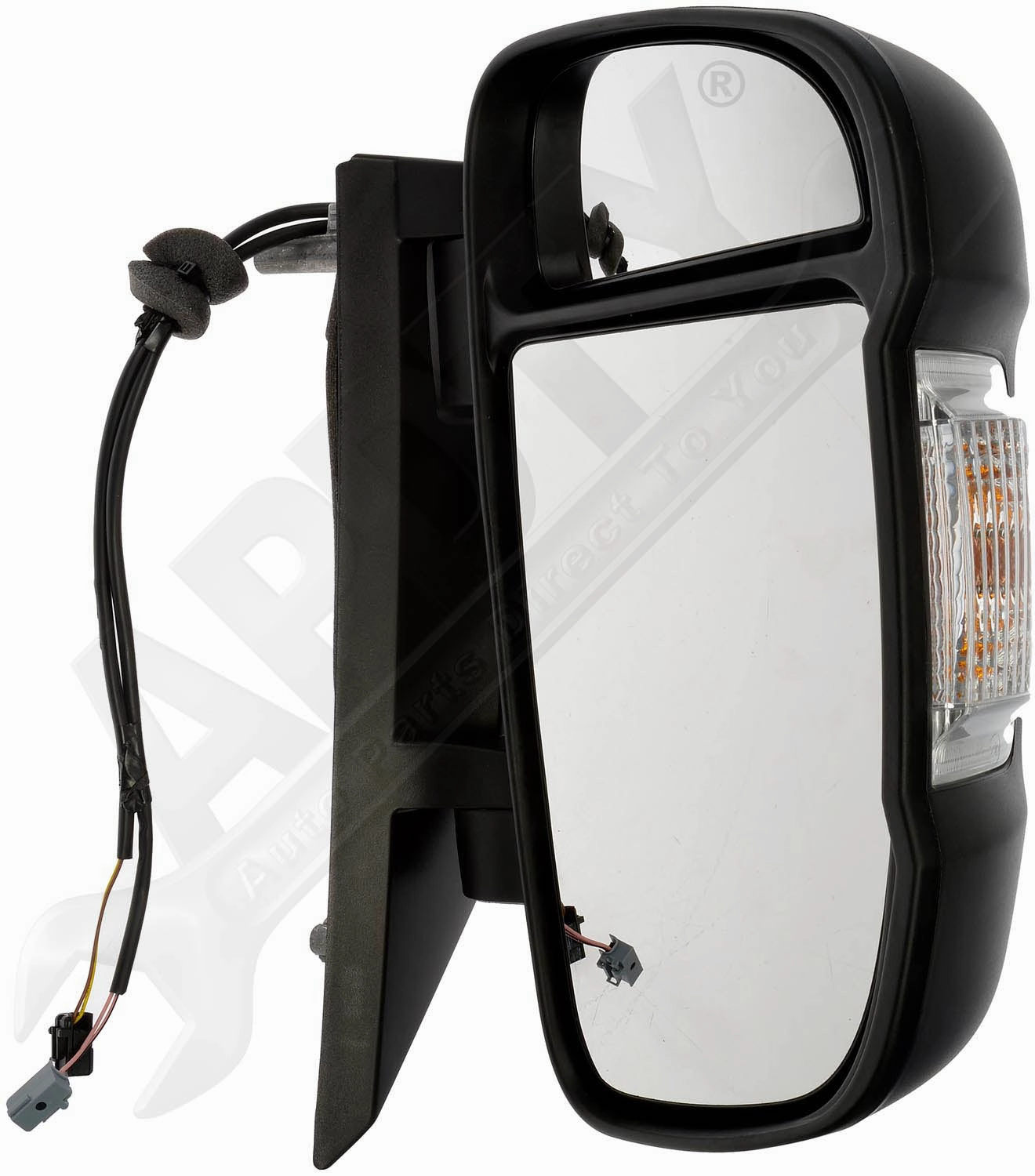 APDTY 158701 Side View Mirror Assembly; Power, Turn Signal, Foldable, Heat, Left