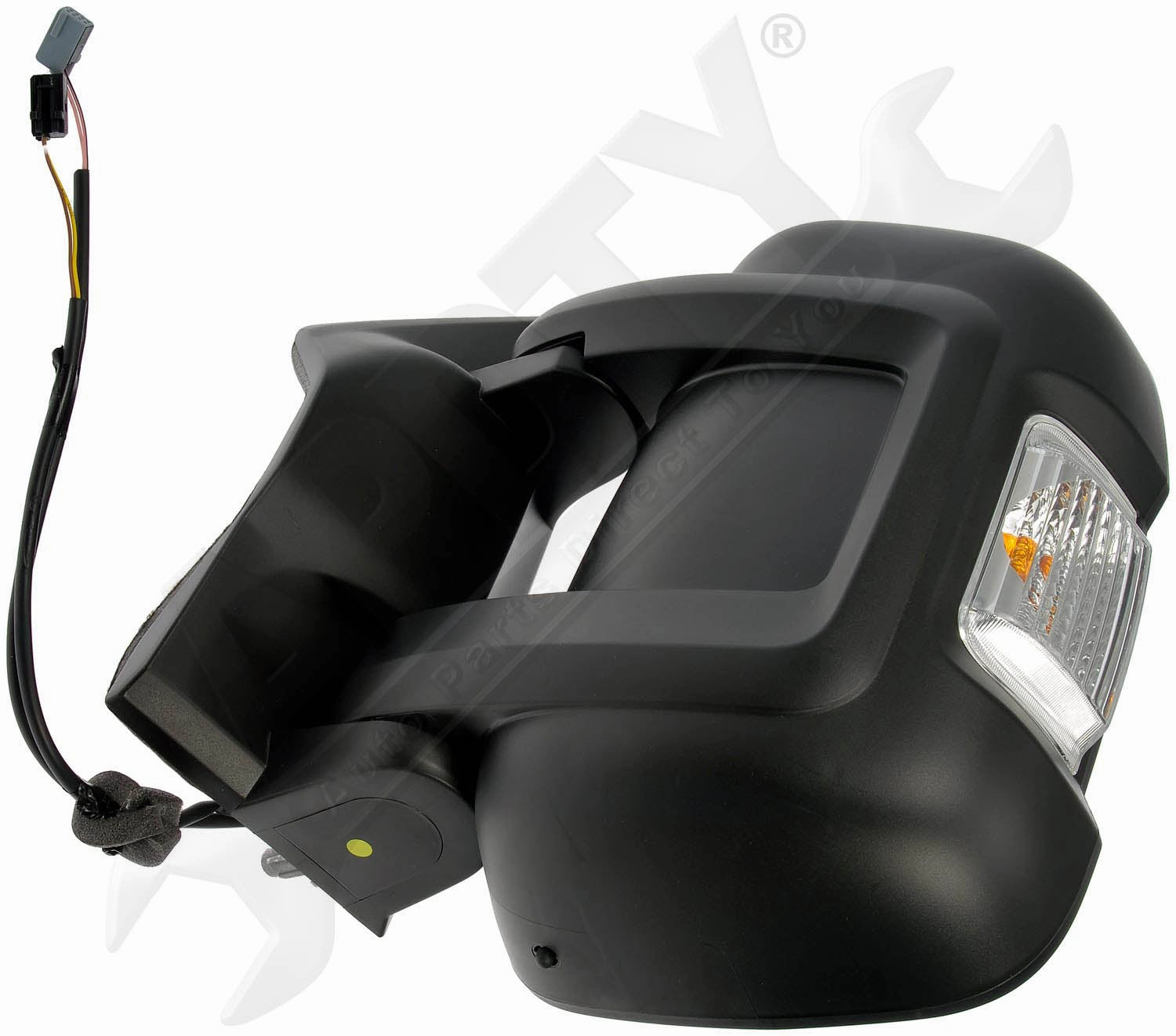 APDTY 158701 Side View Mirror Assembly; Power, Turn Signal, Foldable, Heat, Left