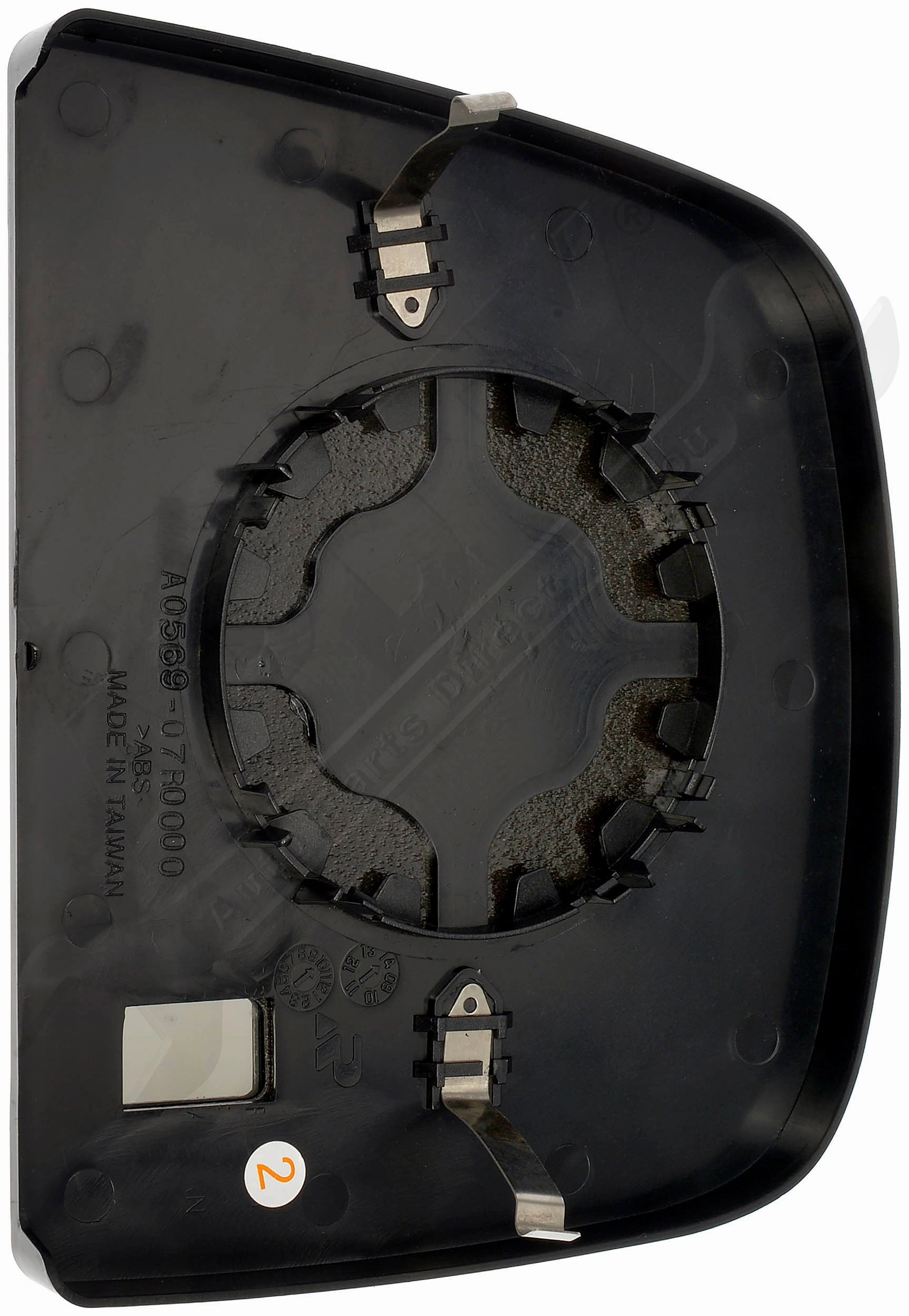 APDTY 159556 Right Upper Plastic Backed Door Mirror Glass (w/o Heated Glass)