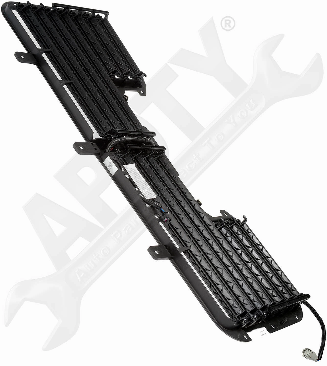 APDTY 162071 Active Radiator Grille Shutter Assembly (Front Bumper Mounted)
