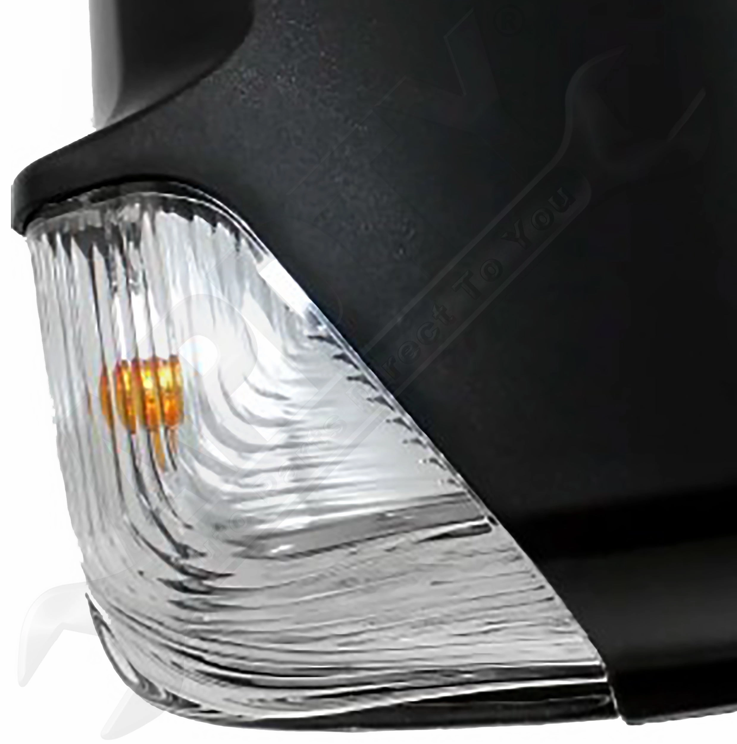 APDTY 166847 Side View Mirror Assembly; Manual-Adjust; With Turn Signal; Right