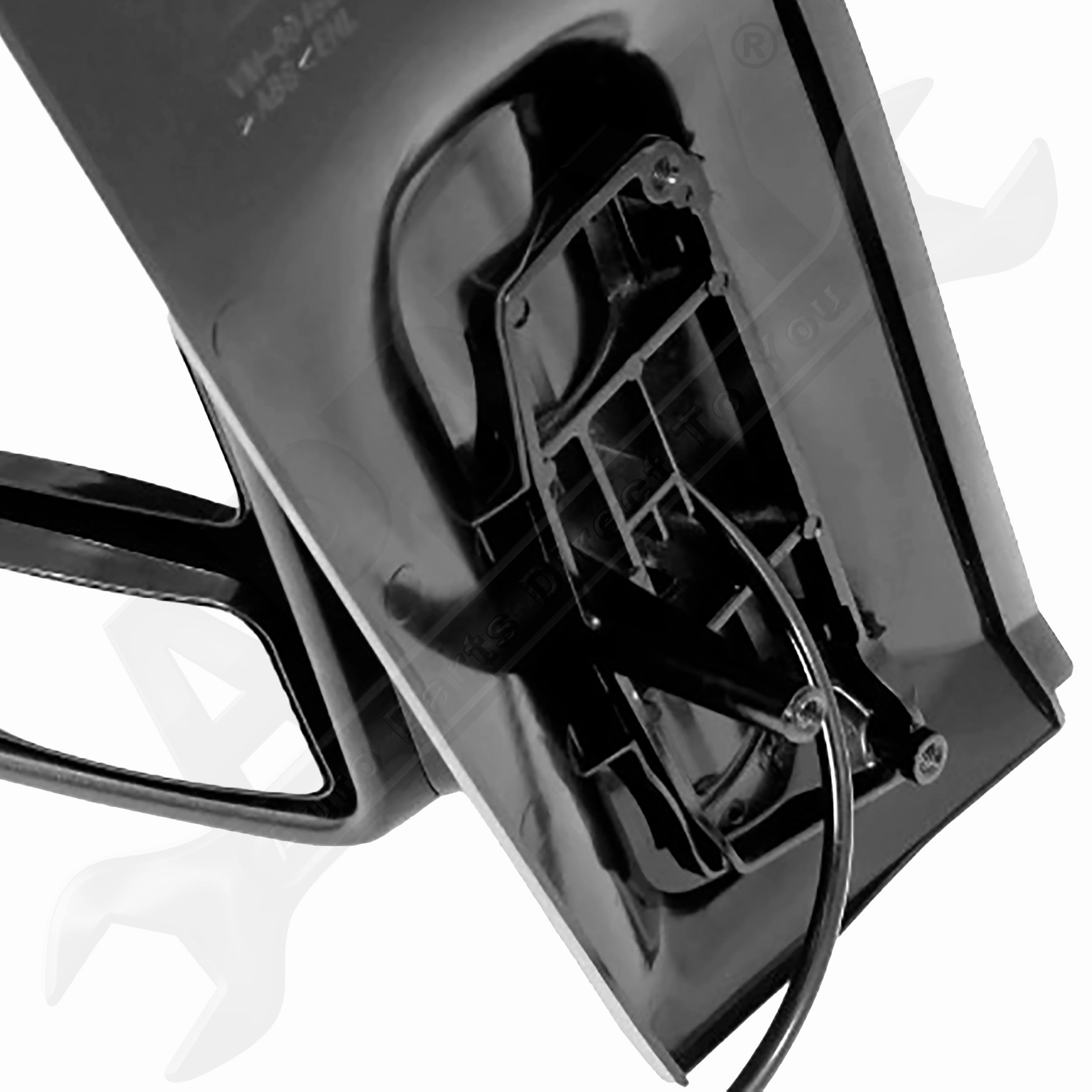 APDTY 166848 Side View Mirror Assembly; Manual-Adjust; With Turn Signal; Left