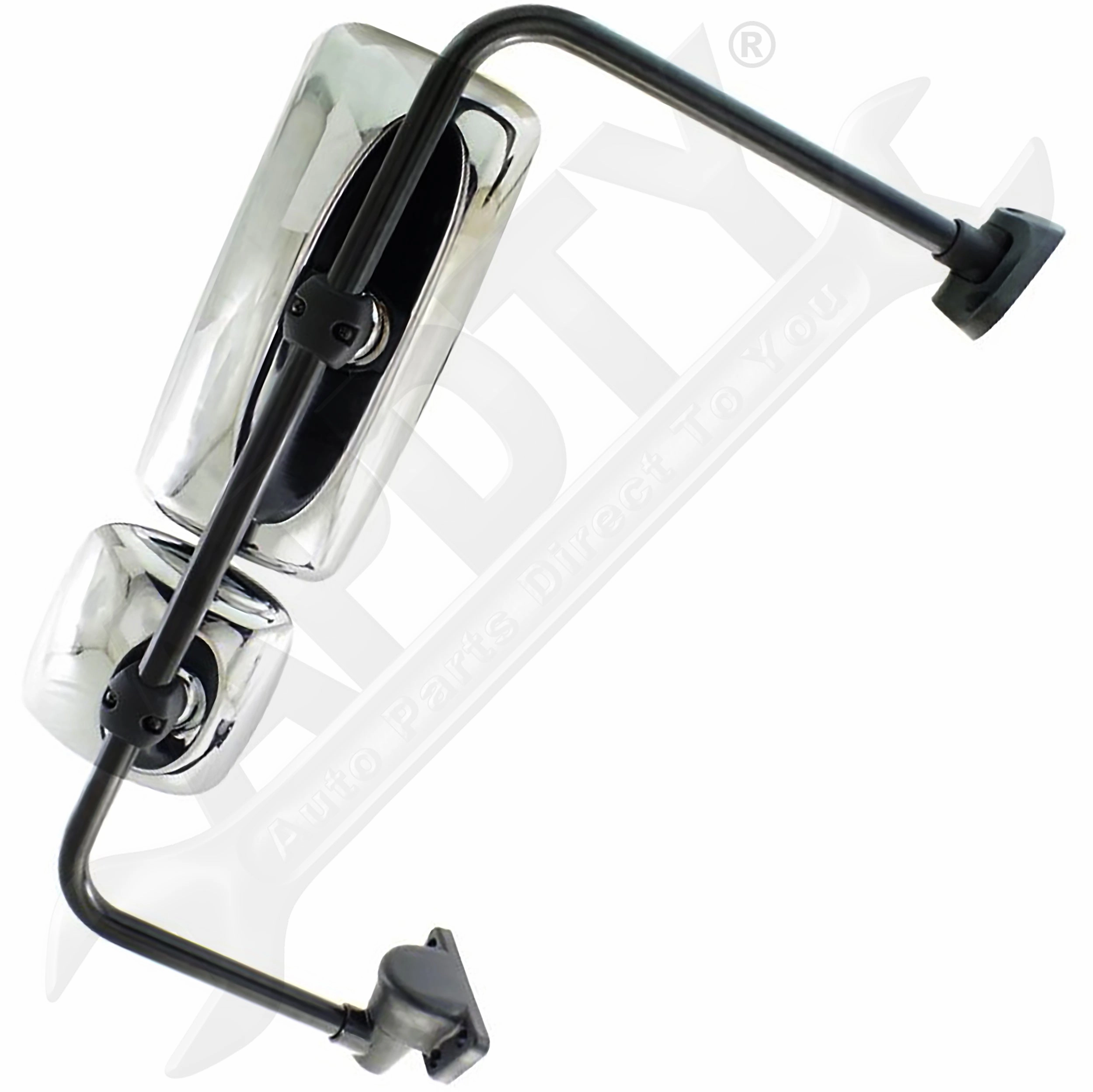 APDTY 166852 Side View Mirror; w/ Wide Angle; Manual-Adjust; Right (Passenger)