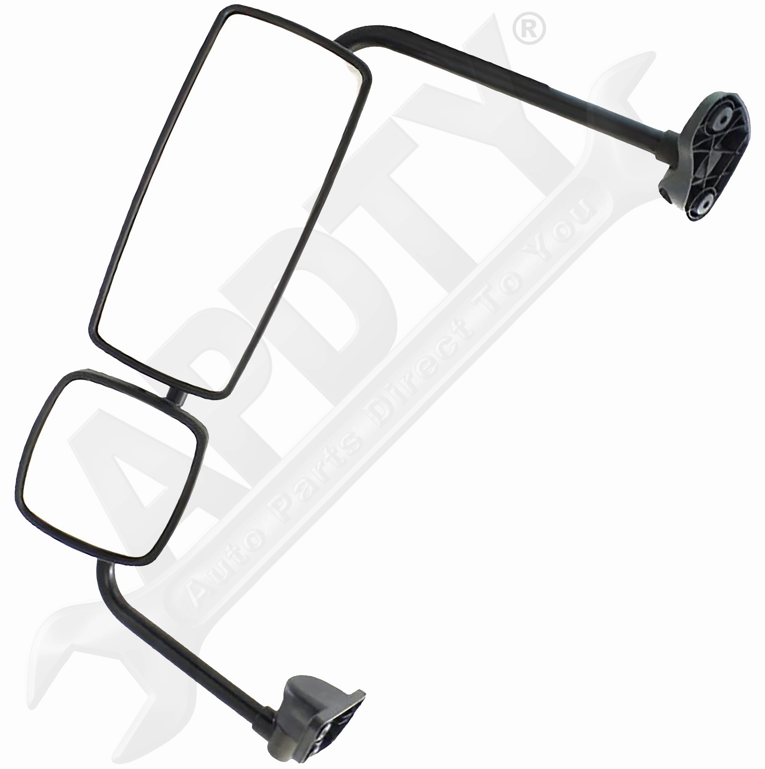 APDTY 166853 Side View Mirror; w/ Wide Angle; Manual-Adjust; Left (Driver)