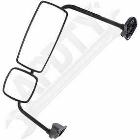 APDTY 166853 Side View Mirror; w/ Wide Angle; Manual-Adjust; Left (Driver)