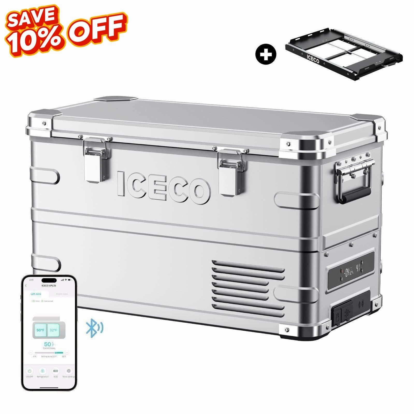 APL35 Ultra-light Dual Zone Aluminum Freezer with Slider | ICECO