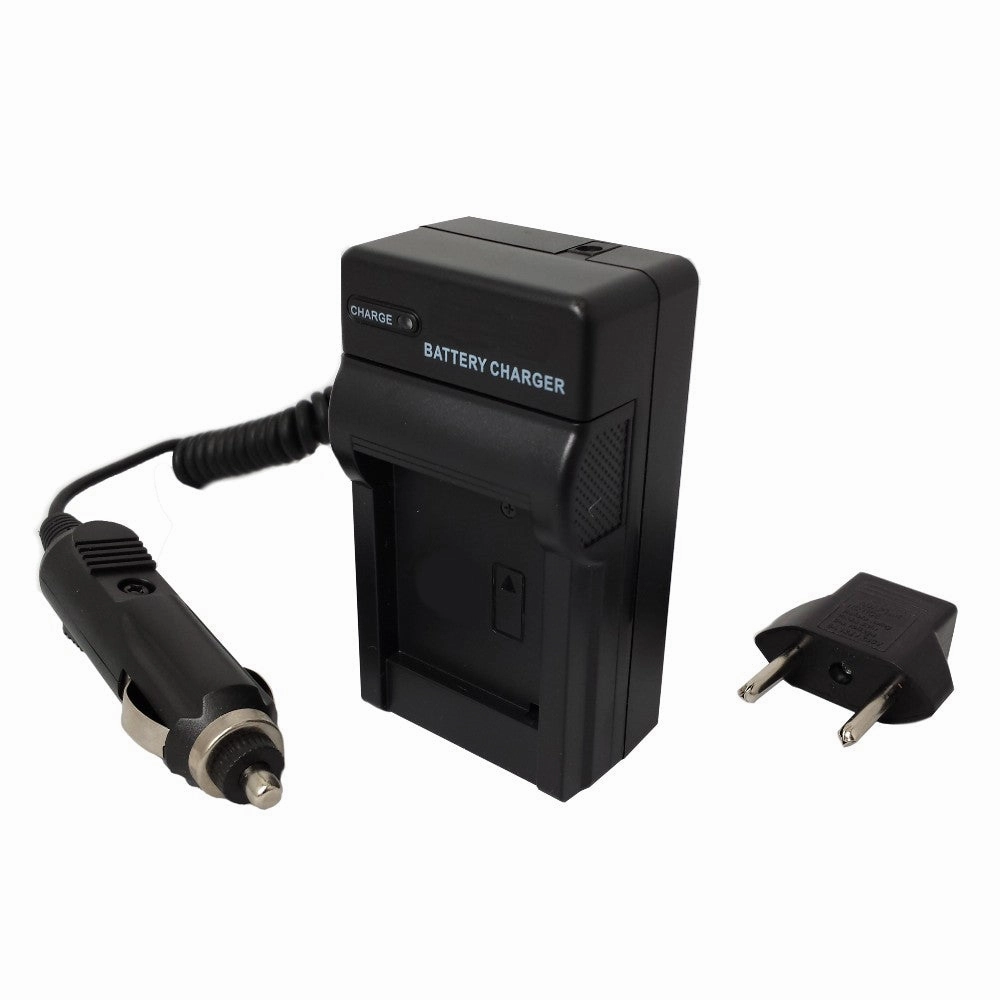 Batteries N Accessories BNA-WB-1538 Digital Camera Battery Charger - Replacement for Power 2000 Charger, Compatible with Panasonic DMW-BLD10E Battery - 110/220V Fold-in Plug with Car & EU adapters