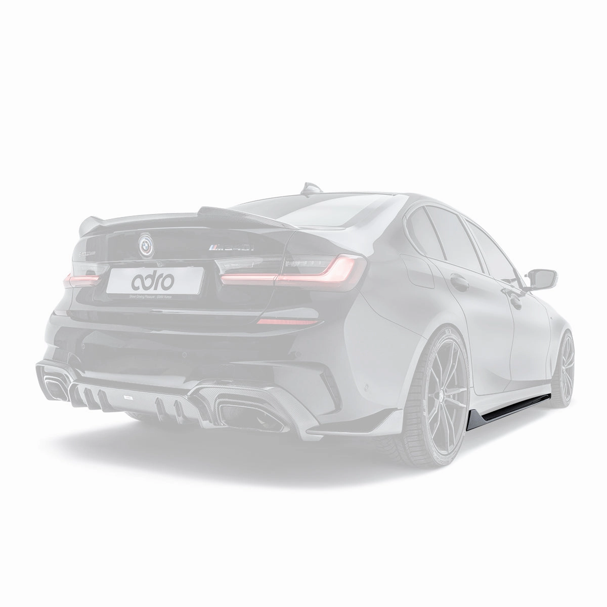 BMW G20 3 Series Carbon Fiber Side Skirts 2019 